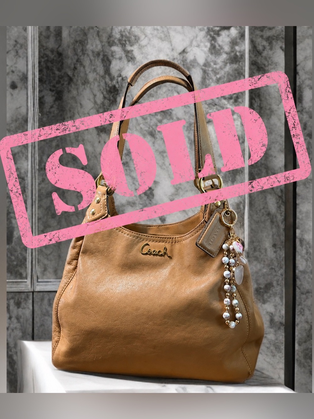 🎀SOLD🎀 Coach Ashley hobo Leather Shoulder Bag